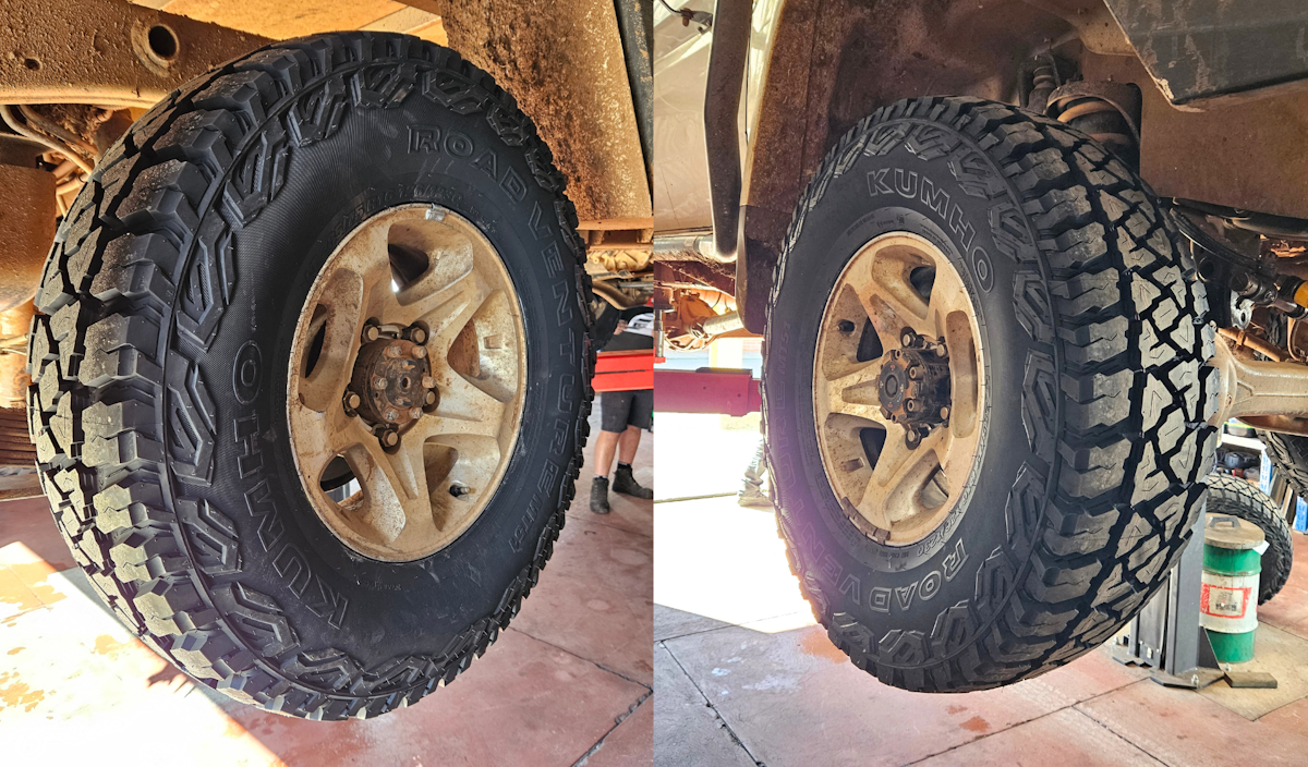 New tyres fitted and looking ready to hit the dirt